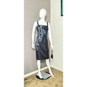 1990's Hand Painted Silk Sheath Dress from LAUNDRY by Shelli Segal size 8 NWT